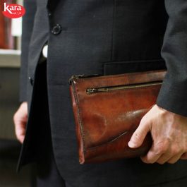 کیف دستی مردانه چرم با ساختار بسیار نرم و لطیف