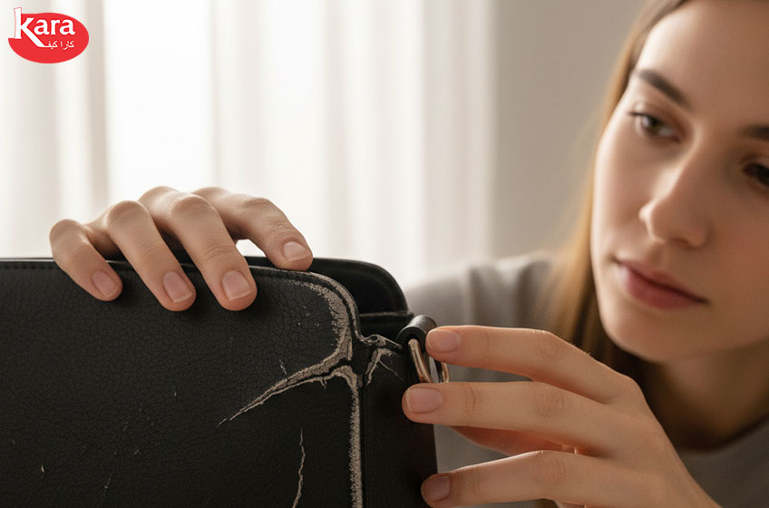 علت ترک خوردن رنگ لبه چرم و نحوه رفع آن 